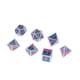 thumbnail image 2 of Dados Poliédricos De Metal De Varias Caras Para Escamas De Dragón DnD Pathfinder RPG Dados Rosa Azul Claro Azul, 2 of 5