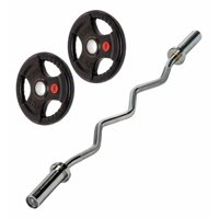 Linea Sport - Barra Olímpica Z 120Cm + 20Kg Discos Engomados