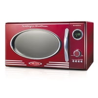 Horno Microondas Nostalgia Retro 0.9 Pies Cúbicos 800 W Rojo Metálico