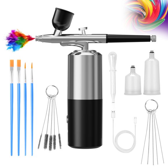 Set de aerógrafo crpen Kit de aerógrafo con compresor de pintura para uñas