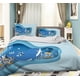 thumbnail image 1 of Juego De Ropa De Cama Milsleep 3D Azul Océano Ballena Y Coral, 1 of 3