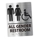 thumbnail image 4 of Placa De Letrero De Baño, Letrero De Baño Moderno Para Hombres Y Mujeres, Estilo De Baño De Negocios E, 4 of 5