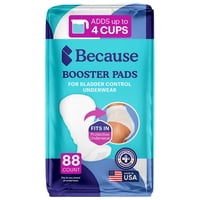 Protectores Absorbentes Because 88 Unidades Extra Absorción Unisex