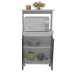 thumbnail image 3 of Mueble Microondas Con Ruedas 2 Puertas Fm-010B Blanco Y Negro, 3 of 7