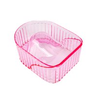 Ioensy - Recipiente Para Remojar Uñas, Elegante Plato Para Quitar Gel De Uñas, Ideal Para Salón De Belleza, Hogar, Color Rosa