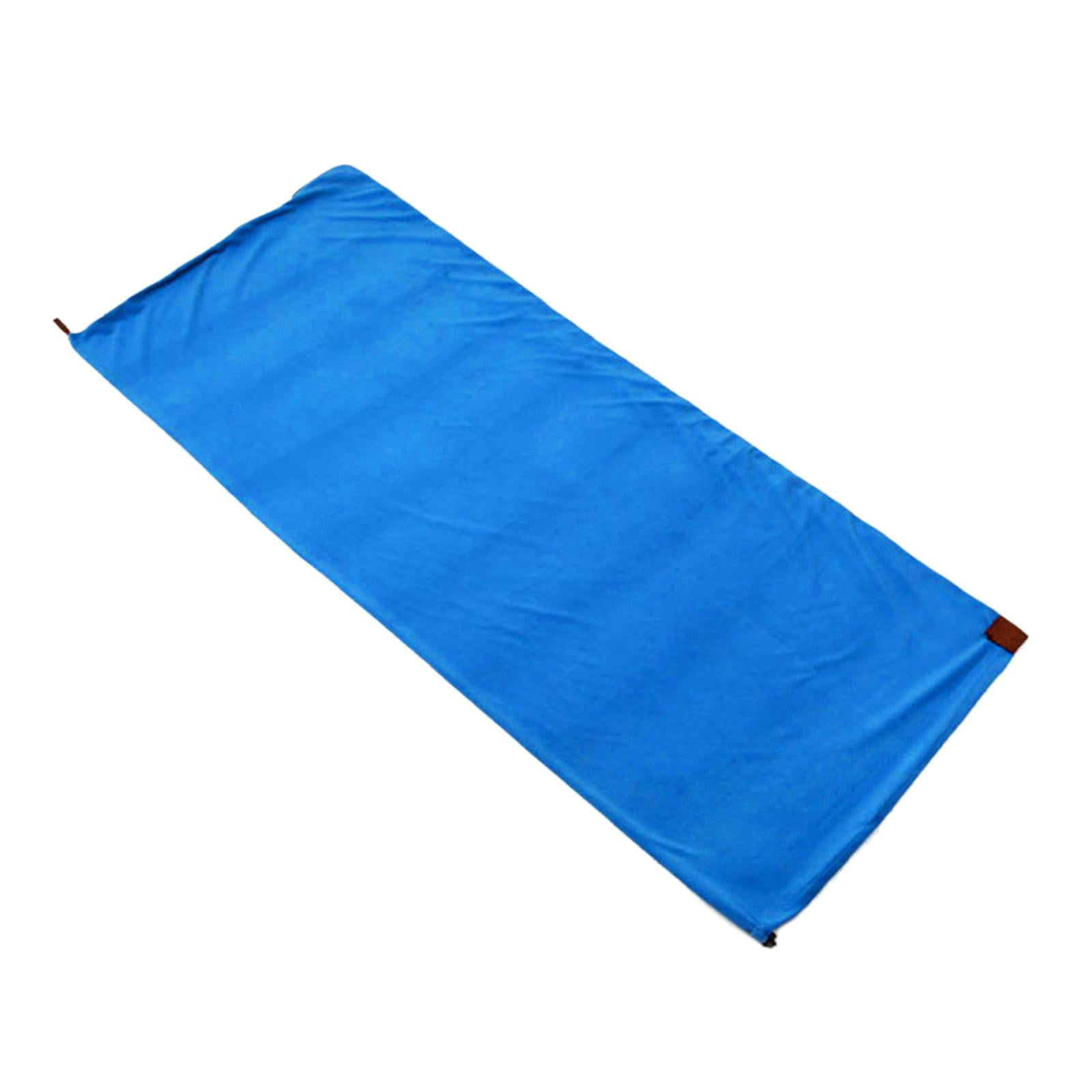 Ioensy - Soft Fleece Sleeping Bag Liner Business Backpacking Thermal Camping Manta Azul