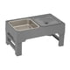 thumbnail image 4 of Comedero Para Gatitos, Plato De Alimentación Para Perros Grandes, Medianos Y Peque?os, Para Uso En El Hogar Y Al Aire Libre, Comedero Gris, 4 of 5