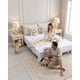 thumbnail image 3 of Piecera de Cama Texturizada con Bordado Botanico, 3 of 7