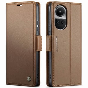 Caseme Tipo Cartera Oppo Reno 10 5G Con Cierre Magnético, Rfid, Tarjetero, Soporte, Carga Inalámbrica