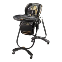 Genérico - Silla Comer Reclinable Lubabycas Hagaday Color Negro