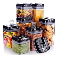 Shop E-Home - Set De 7 Contenedores Hermeticos De Plastico Cocina Despensa