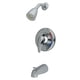 thumbnail image 1 of Grifo Kingston Brass Chatham de una sola manija para bañera/ducha, cromo pulido, 1 of 2