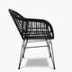 thumbnail image 4 of Silla Comedor con Brazo Terraza Ratan Creta Negro, 4 of 7