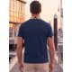 thumbnail image 3 of Camisa Polo de Hombre INSPIRE CHIC Manga Corta Cuello de Cuadros en Contraste Camisas de Golf M Azul Marino, 3 of 5