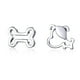 thumbnail image 1 of Aros Perro y Hueso en Plata 925, 1 of 2