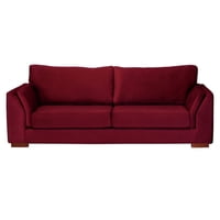 Latam Home - Sofa Cama Milan 2Pl Con Resortes Pocket Tela Velvet Burdeo