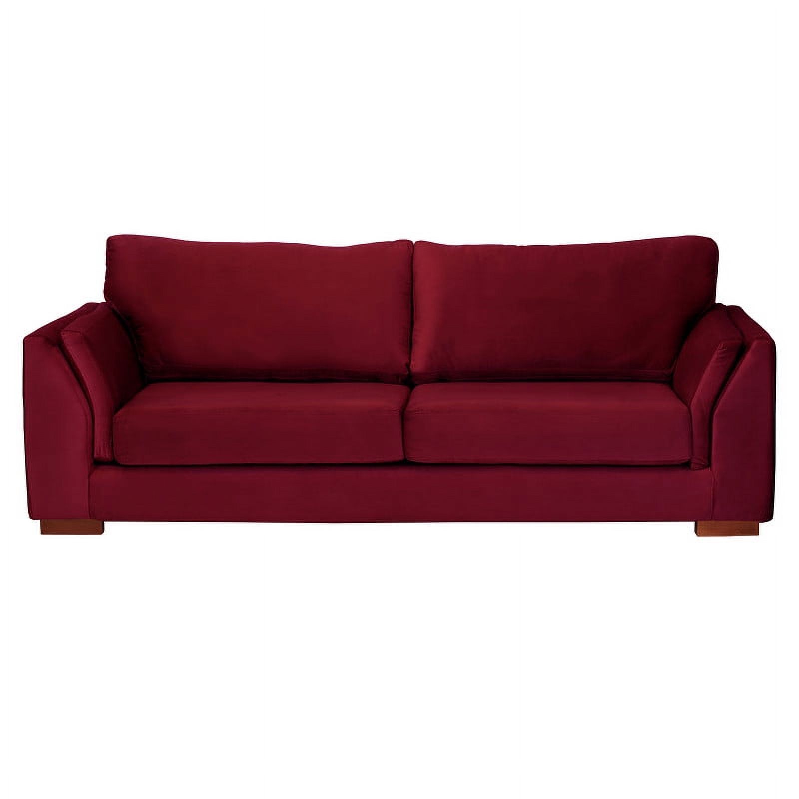Latam Home - Sofa Cama Milan 2Pl Con Resortes Pocket Tela Velvet Burdeo