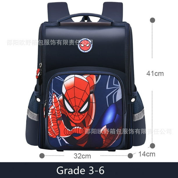 Disney Marvel School Bags For Boys Spider Man Captain America Primary Student Shoulder Orthopedic Backpack Kids Gifts Mochilas