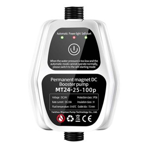 Magideal - Conector De Bomba De De Presión De Agua De 24V, Fregadero De Cocina Automático, Baño, Silenciosa, Calentador De Jardín Para El Hogar Blanco