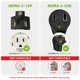 thumbnail image 3 of Cable de alimentación Portvoi 30 cm 50 A NEMA 5‑15P a 6‑50R, 3 of 9
