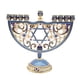 thumbnail image 4 of Estilo Europeo Retro Hanukkah Menorah Suministros Religiosos Adornos Azul, 4 of 5