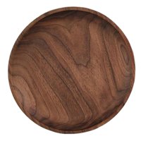 Bothyi - Plato Redondo De Madera, Vajilla Para Pastel, Fruta, Ensalada, Desayuno, 13Cm