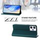 thumbnail image 3 of Funda Billetera con Soporte para Xiaomi Redmi 12 4G/5G Bloqueo RFID Plegable Verde oscuro, 3 of 6