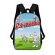 thumbnail image 1 of Superbuns-theme Backpack, Campus style schoolbag Bookbag with Adjustable Shoulder Straps And Large Zip Compartment, Unisex Travel Bags., 1 of 6