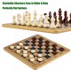 thumbnail image 4 of Set de juego VAMSLOVE Checkers Chess Tic-Tac-Toe 3 en 1 con bolsa, 4 of 7