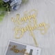 thumbnail image 1 of Adorno Para Pastel Feliz Cumpleaños Acrílico Dorado Con Brillo, 1 of 8