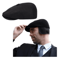 Genérico - Boina De Lana Retro Con Protección De Oídos