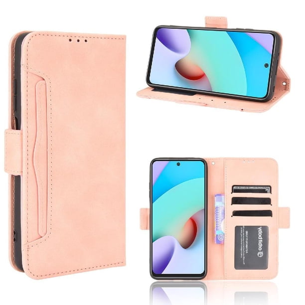 Funda Cartera Magnética para Xiaomi Redmi 10 4G- Tarjetero Desmontable, Cuero PU, Soporte