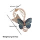 thumbnail image 2 of New Imitation Butterfly Pearl Rhinestone Zinc Alloy Hair Clip Temperament Elegant Retro Hair Grab Clip Ponytail Buckle, 2 of 3