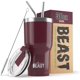 thumbnail image 1 of Tumbler Greens Steel Beast de acero inoxidable, 900 ml, color arándano, 1 of 8