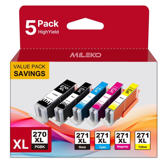 Cartuchos de tinta MILEKO PGI-270XL CLI-271XL para Canon 270 271