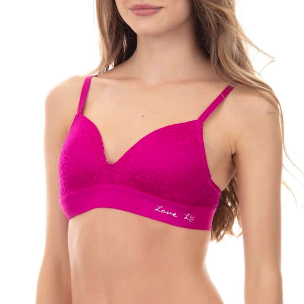 Sosten Sin Arco Poliamida Encaje Floral Mujer LADY GENNY