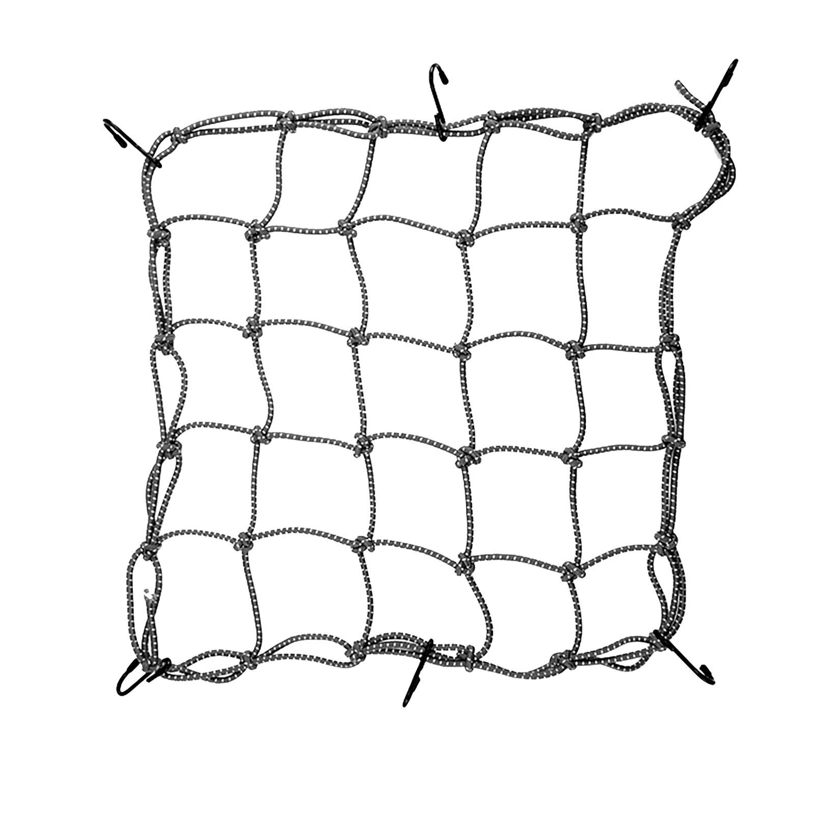 Magideal - Organizador De Almacenamiento De Red De Carga Para Motocicleta, Organizador De Artículos Diversos, Equipo Ajustable, Casco, Red Para Equipaje, Red Negro