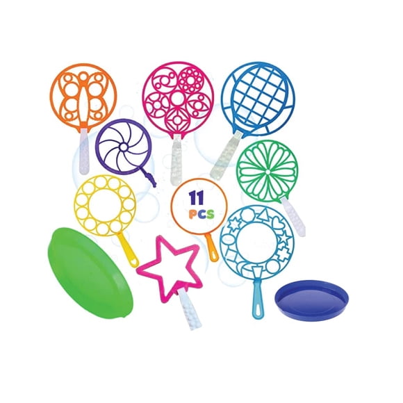 Set de varitas de burbujas Anas Mega Bubble Fun Kit de 11 piezas para niños y adultos