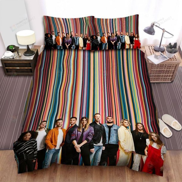 Hillsong Wallpaper Worship Quilt Duvet Cover Set Bedclothes 3-Piece Bedding Set