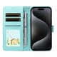thumbnail image 2 of Funda Billetera FOXDOCK Compatible con iPhone 13 Mini , Diseño Perrito Tierno, Ranuras para Tarjetas y Soporte Plegable, 2 of 6