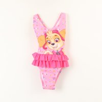 Traje De Baño Tull Niña Rosado Skye Paw Patrol