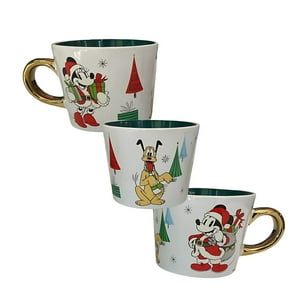 Disparo - Set 3 Tazones Diseño Navideño Perro Dibujo Animado De 413Ml