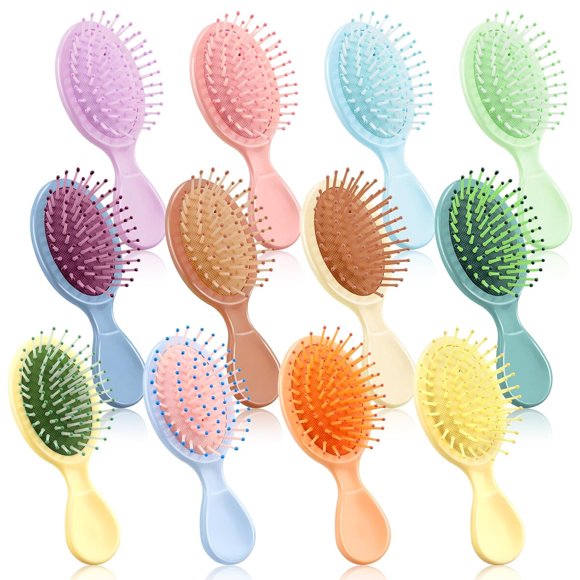Cepillos mini HOFASON para cabello húmedo, 12 unidades