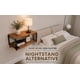 thumbnail image 5 of Mesa de noche flotante de pared Kevalis con repisa y ganchos, 5 of 9