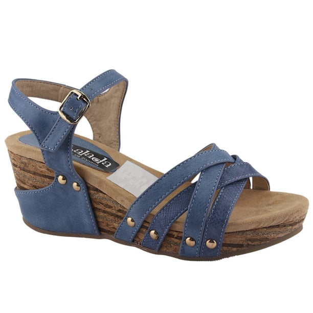 Sandalia Chalada Mujer Pasco-25 Azul Plataforma