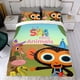 thumbnail image 4 of Súper Canciones Simples Conjunto de sábanas temático, trío de piezas, cómodo y amigable con la piel, diseño único, regalo de decoración para el hogar para familiares, amigos y fans,140cm *210cm, 4 of 6