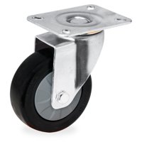 Supo - Z03 Pu Rueda Giratoria Base Plana 125Mm