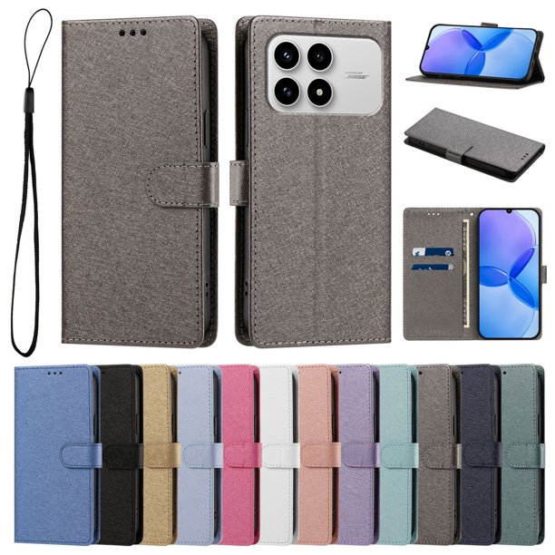 Cartera Protectora para Xiaomi Poco F8 Pro 5G con Soporte, Gris