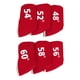 thumbnail image 1 of 6 Piezas De Fundas De Cabeza De Hierro Para Palos De Golf Para Todos Los Palos De Conductor, Color Rojo, 1 of 5