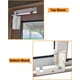 thumbnail image 2 of Cerradura de seguridad para puerta corredera SDGINA Cerradura corrediza para patio, 2 of 7